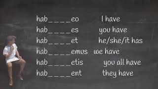 How Do You Learn The Latin Verb Second Conjugation Present Indicative Habeo Latin Verb