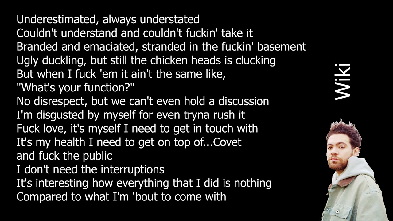 Wiki All I Need ft. Earl Sweatshirt (LYRICS).mp4 YouTube