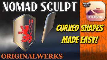 Nomad Sculpt Tutorial: Curved Kite Shield Made Easy