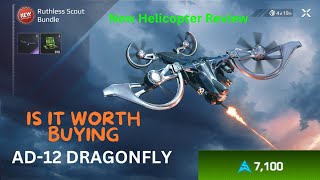 AD-12 DRAGONFLY New Helicopter Review, Price 7100 Artcoin - Modern Warships screenshot 4