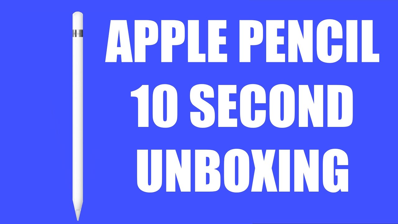 Apple Pencil 10 Second Unboxing