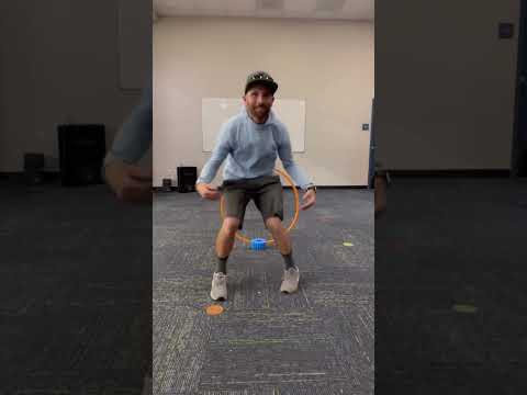 Make a Hula Hoop Support Stand! Use Pool Noodle Boosters! #adaptedpe #peteacher
