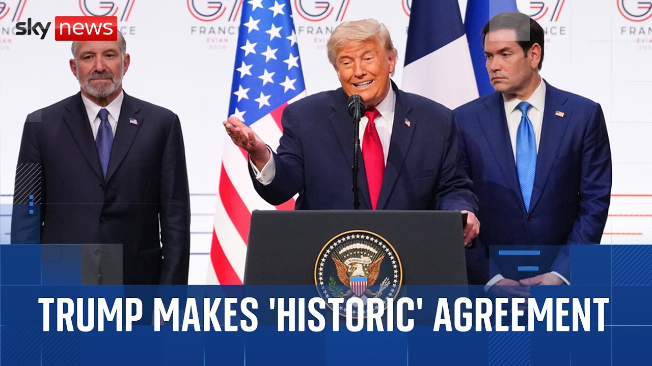 US president signals imminent Iran deal as G7 leaders gather in Evian