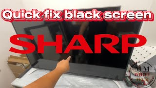 Quick fix black screen SHARP LCD TV 55” LC-55CFE6242 , no power problem repair.