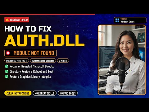 Fix auth.dll Sign-in Error!