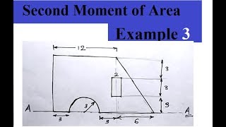 L5.3 Second Moment of Area || Problem #2 || Parallel axis theorem || Engg. Mechanics || UG 1st year