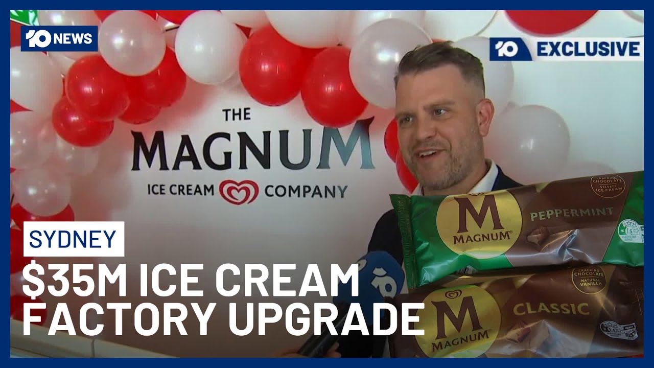 Magnum Ice Cream Factory In Sydney Revealed After $35 Million Upgrade | 10 News