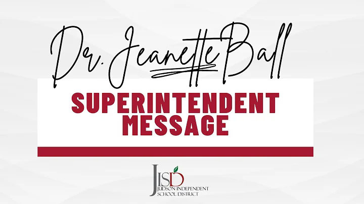 Dr.Ball, Thank you Judson ISD Family!