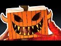 Cardboard Pumpkin Head - Halloween Costumes & Crafts Ideas with Boxes | DIY on Box Yourself