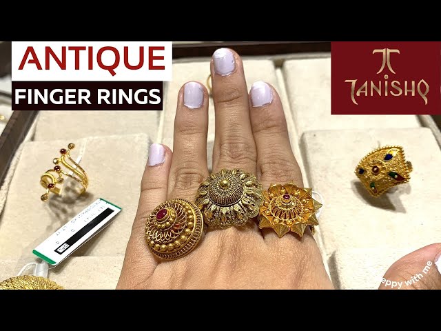 GOLD JODHA RING DESIGN WITH WEIGHT AND PRICE ||Big ring design ||Party Wear  Ring Designs - YouTube