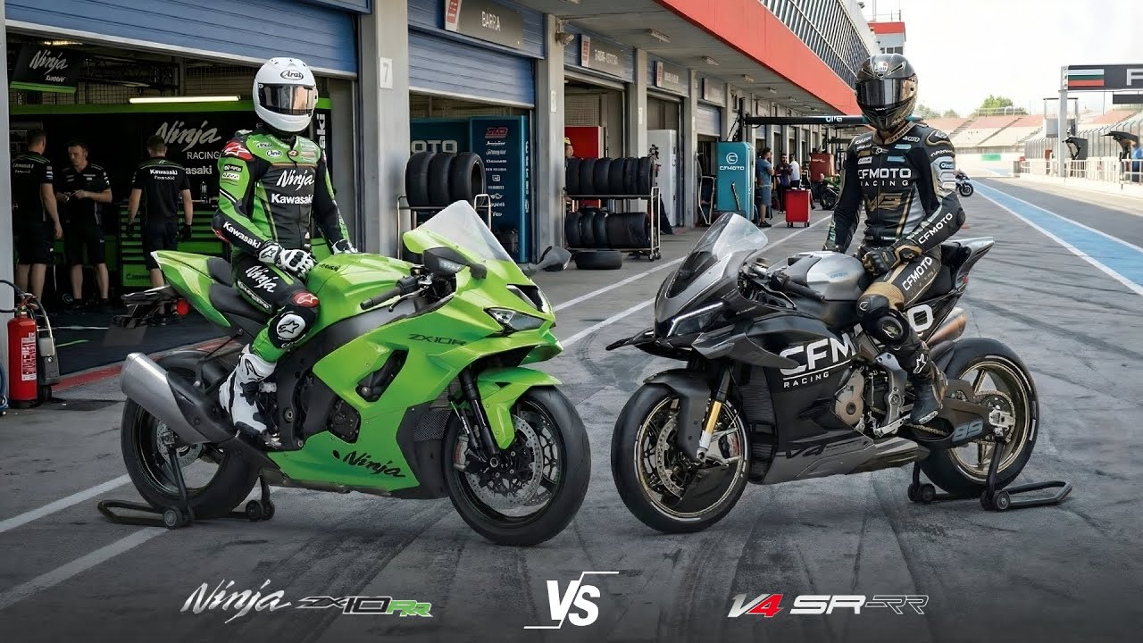 НОВЫЙ KAWASAKI NINJA ZX-10RR 2026 ГОДА ПРОТИВ CFMOTO V4 SR-RR | УЛЬТИМАТИВНАЯ БИТВА СУПЕРБАЙКОВ!!
