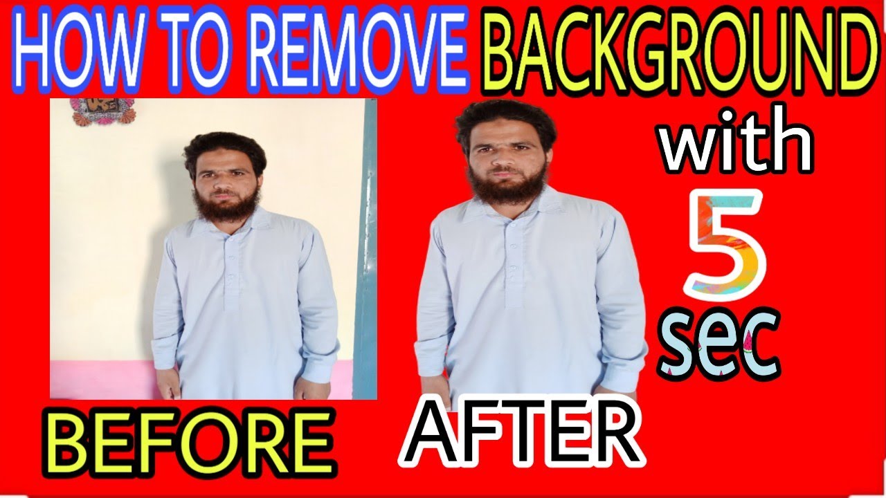 HOW TO REMOVE PICTURE BACKGROUND JUST 5 SEC REMOVE BG COM YouTube