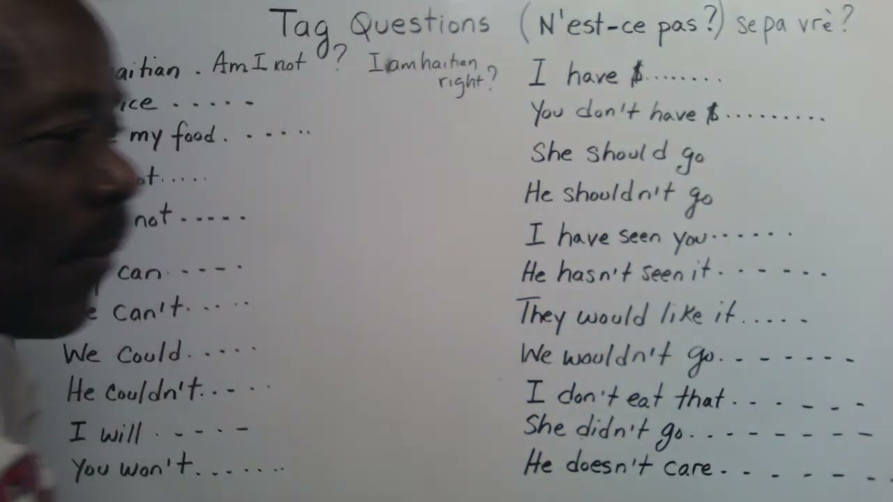 N'EST-CE PAS ( SE PA VRE )?