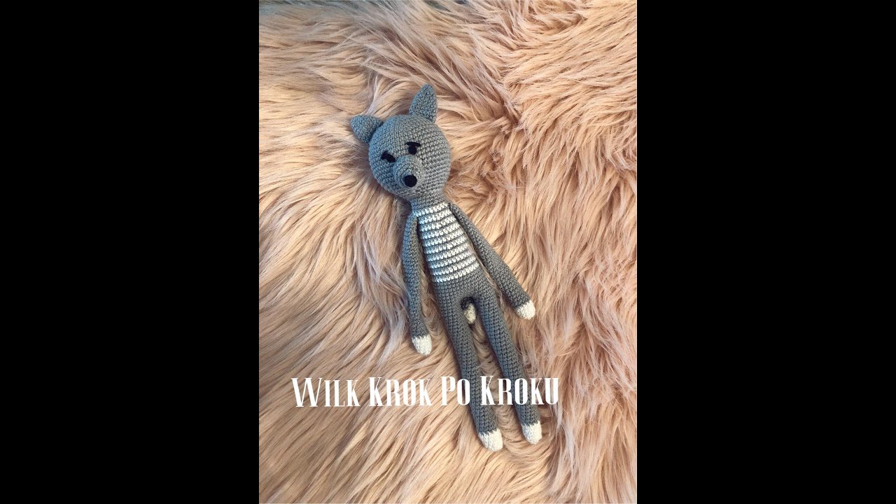 Wilk na szydelku. Zabawka na szydelku krok po kroku. Amigurumi wilk 30cm