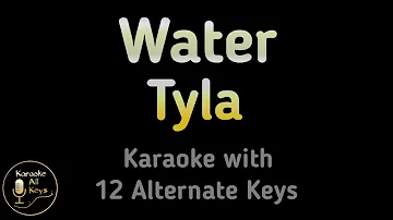 Tyla - Water Karaoke Instrumental Lower Higher Male & Original Key