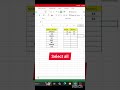 spreat Cells trick in 1 sec || #excel #spreadsheetmagic #excelformula #ytshorts #exceltricks