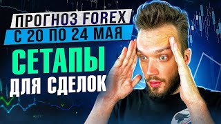 ПРОГНОЗ FOREX С 20 ПО 24 МАЯ | СЕТАПЫ ПО ПАТТЕРНАМ | #eurusd #gbpusd #xauusd #gold