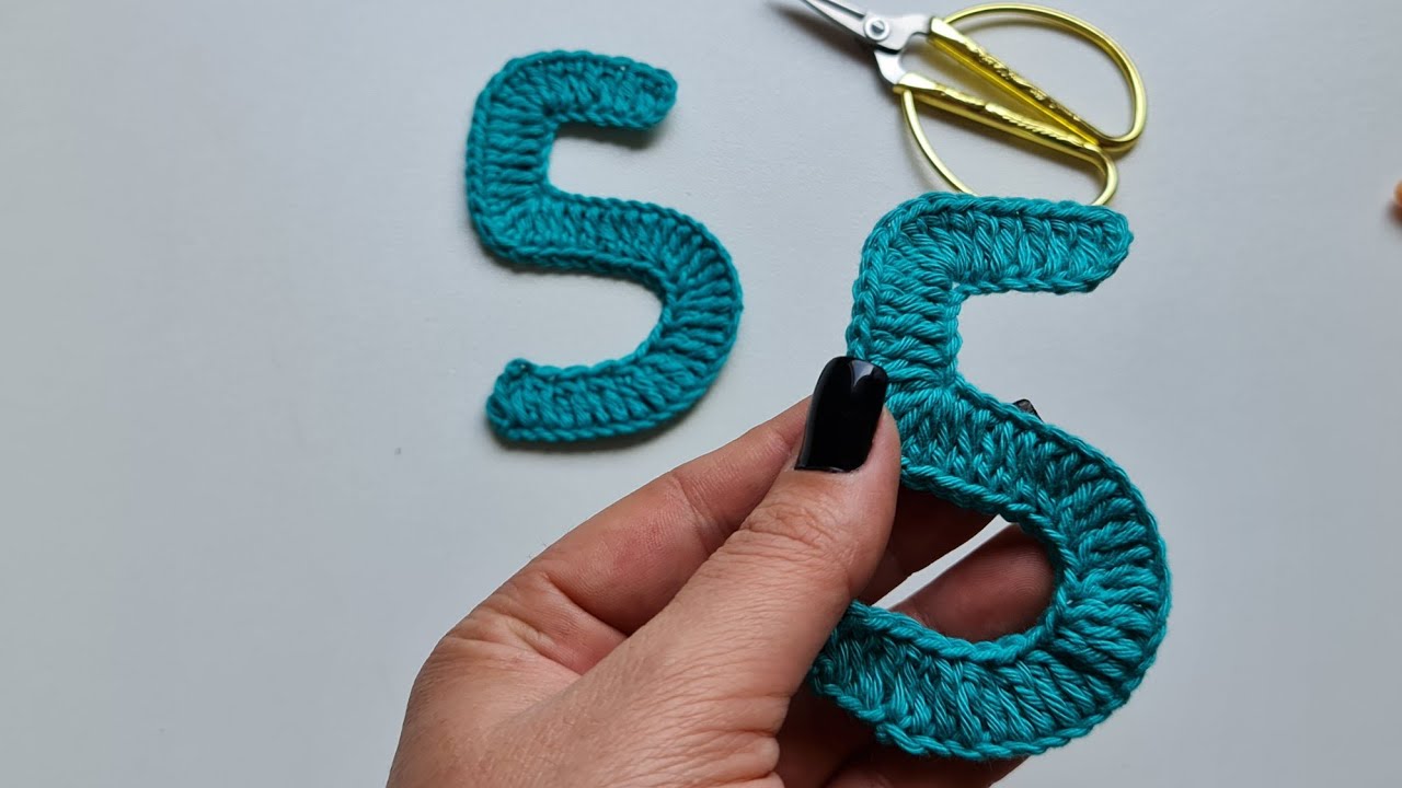 NÚMERO 5  de croche passo a passo