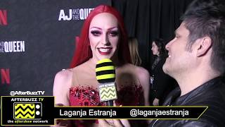 Laganja Estranja on the Red Carpet of the "AJ & The Queen" Premiere in Hollywood.