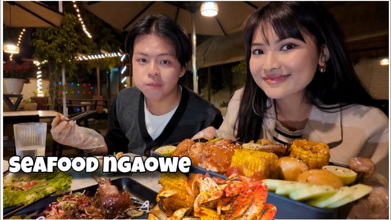 Penna Chathok ure Seafood 🦀 Luwangsangbam da The ReRoute Cafe! 