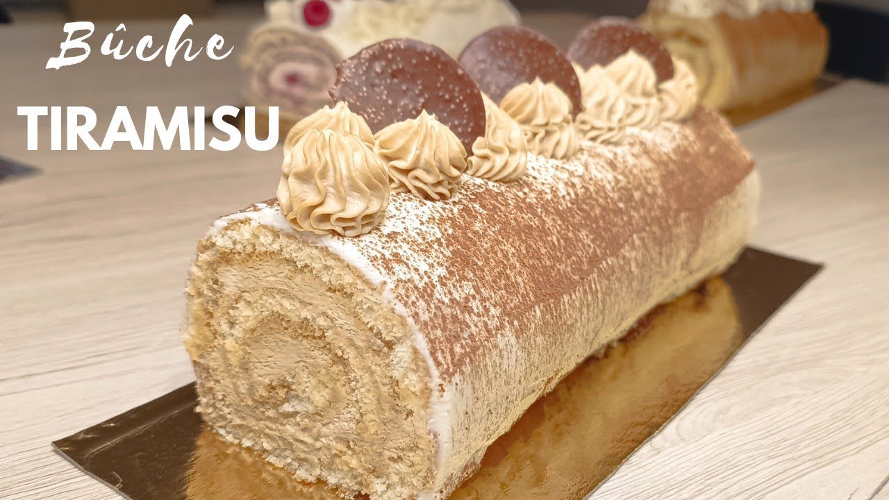❄️Recette de Bûche de Noël Tiramisu { facile et rapide }🎄