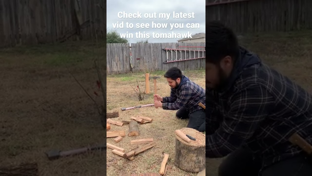 Splitting Firewood Without a Stump | CRKT Woods Chogan Tomahawk 