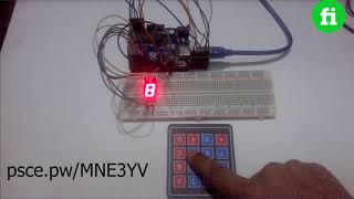 7 segment control by keypad