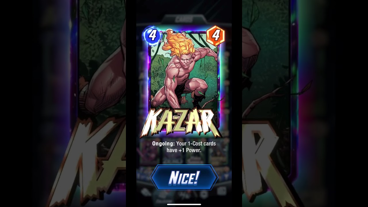 Marvel Snap Kazar Infinity split! 