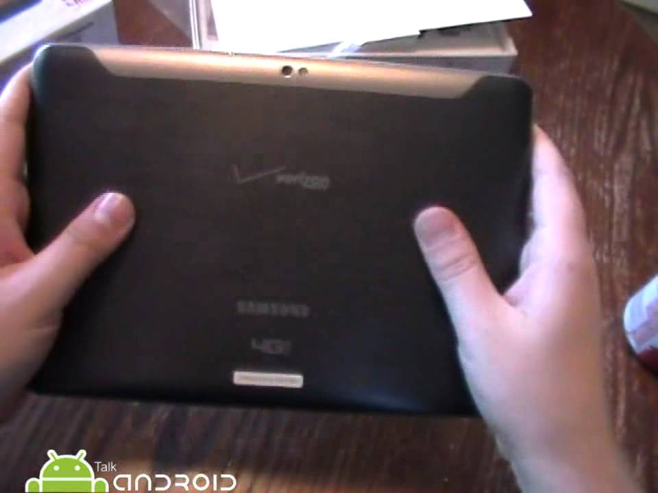 Unboxing: Verizon 4G LTE Samsung Galaxy Tab  - YouTube
