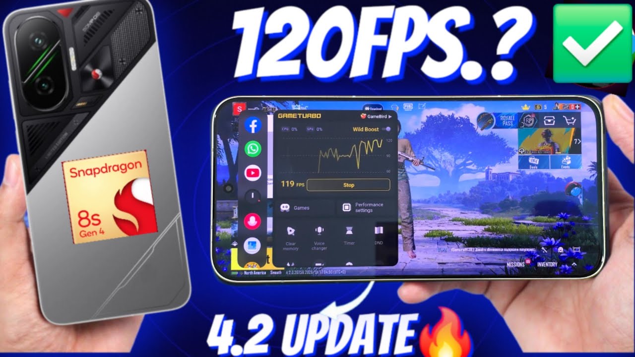 POCO F7 120fps Gaming Heating Test 🔥🔥🔥🚀🚀