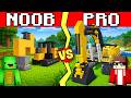 EXCAVATOR Build Guide In Minecraft - NOOB VS PRO CHALLENGE - Maizen Parody
