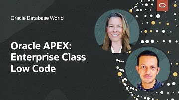 Low-code development with Oracle APEX