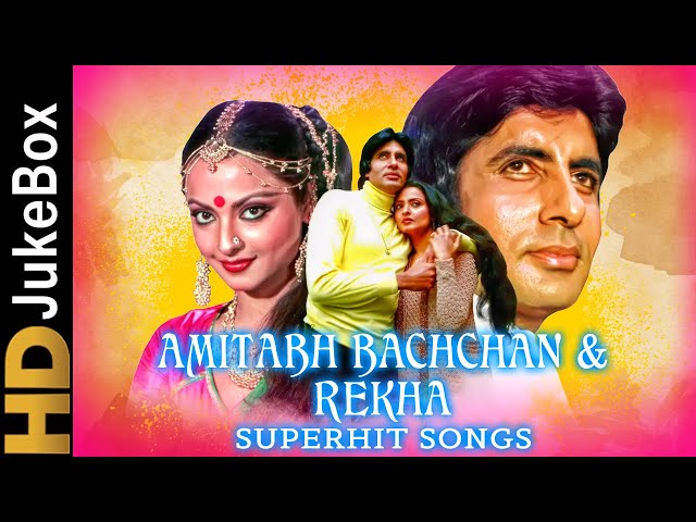 Amitabh Bachchan & Rekha Superhit Songs | Bollywood Best Jodi Popular Songs class=