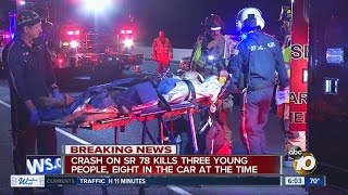 Three dead, 5 hurt after car sheared in half in Oceanside
