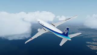 All Nippon Airways Boeing 777-300Er Afternoon Departure From Tokyo - Prepar3D