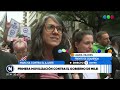 Primera movilizacin en crdoba contra el gobierno de milei