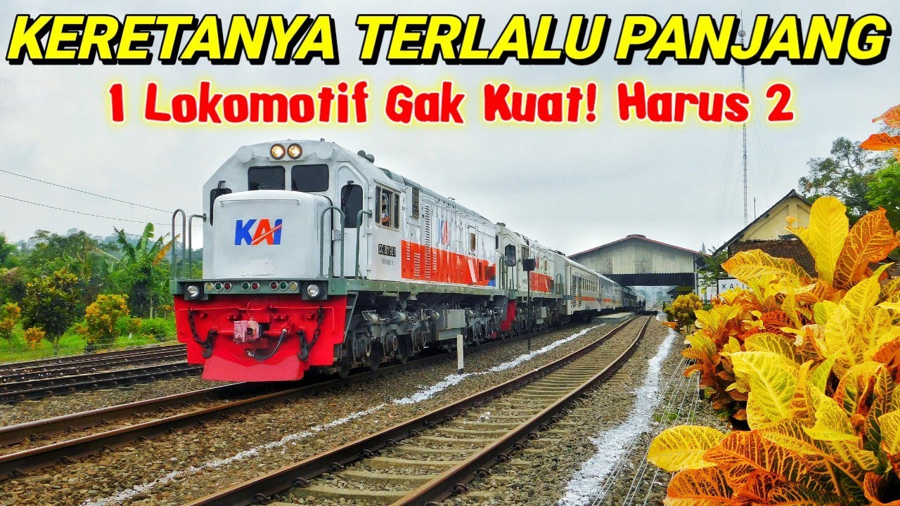 SUPER PANJANG!! KERETA INI JADI KA TERPANJANG DI DAOP 9 JEMBER, SAMPAI HARUS DITARIK 2 LOKOMOTIF