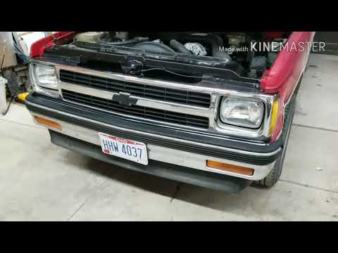 Silvania Silverstar is The best Headlight upgrade for the 1993 Chevy s10.  Cleaning up the front end