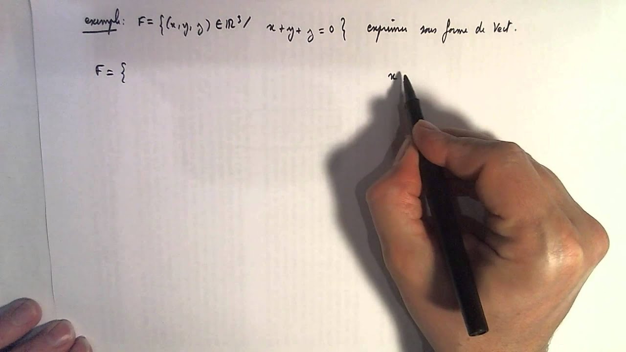 L'espace vectoriel VECT.