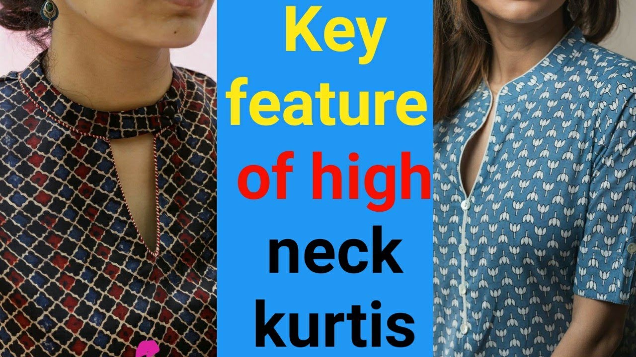 High Neck Collar Kurti Design With Yoke Embroidery Thread Work❤️Sewing Life  Hacks ✓ Sewing Tips - YouTube