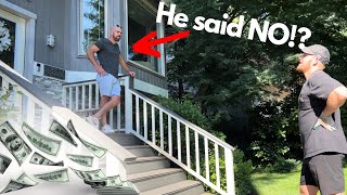 How to make $350 In 2 Hours cleaning gutters (Closing A Deal Live!)