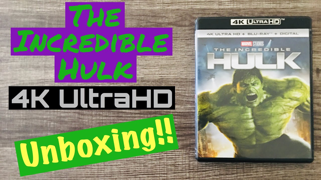The Incredible Hulk 4K UltraHD Blu-Ray Unboxing Marvel Studios MCU Avengers Edward Norton