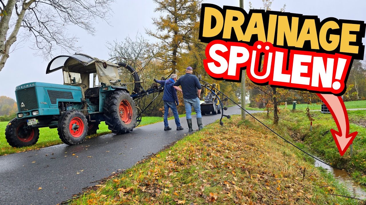 SPÜHLGERÄT MACHT SCHLAPP! | DRAINAGE SPÜLEN mit HANOMAG GRANIT 500 | Mr. Moto