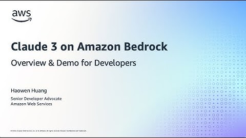 Mastering Amazon Bedrock with Claude 3: Developer