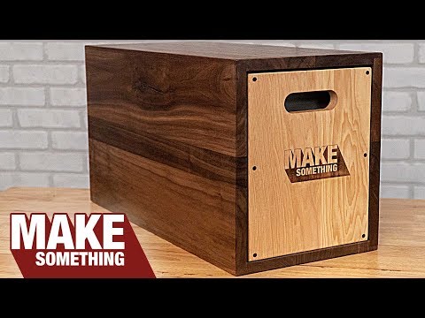 Making a Step Stool Storage Crate Apple Box / Custom Woodworking Project