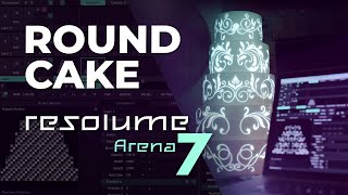 Projection Mapping a Round Cake in Resolume Tutorial