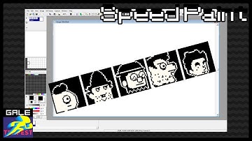 Speedpaint GraphicsGale Black & White Porträt