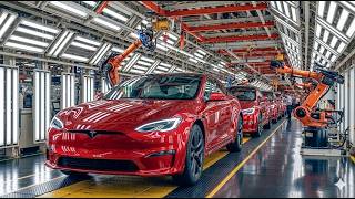 Inside the Tesla Model S Plaid Factory | How the World's Fastest Electric Sedan Is Built