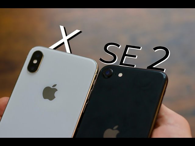 Iphone se 2 vs Iphone X - YouTube