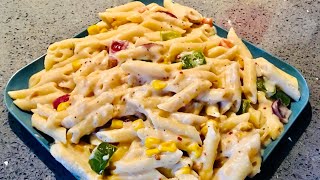 white sauce pasta | pasta recipes | creamy white sauce pasta |